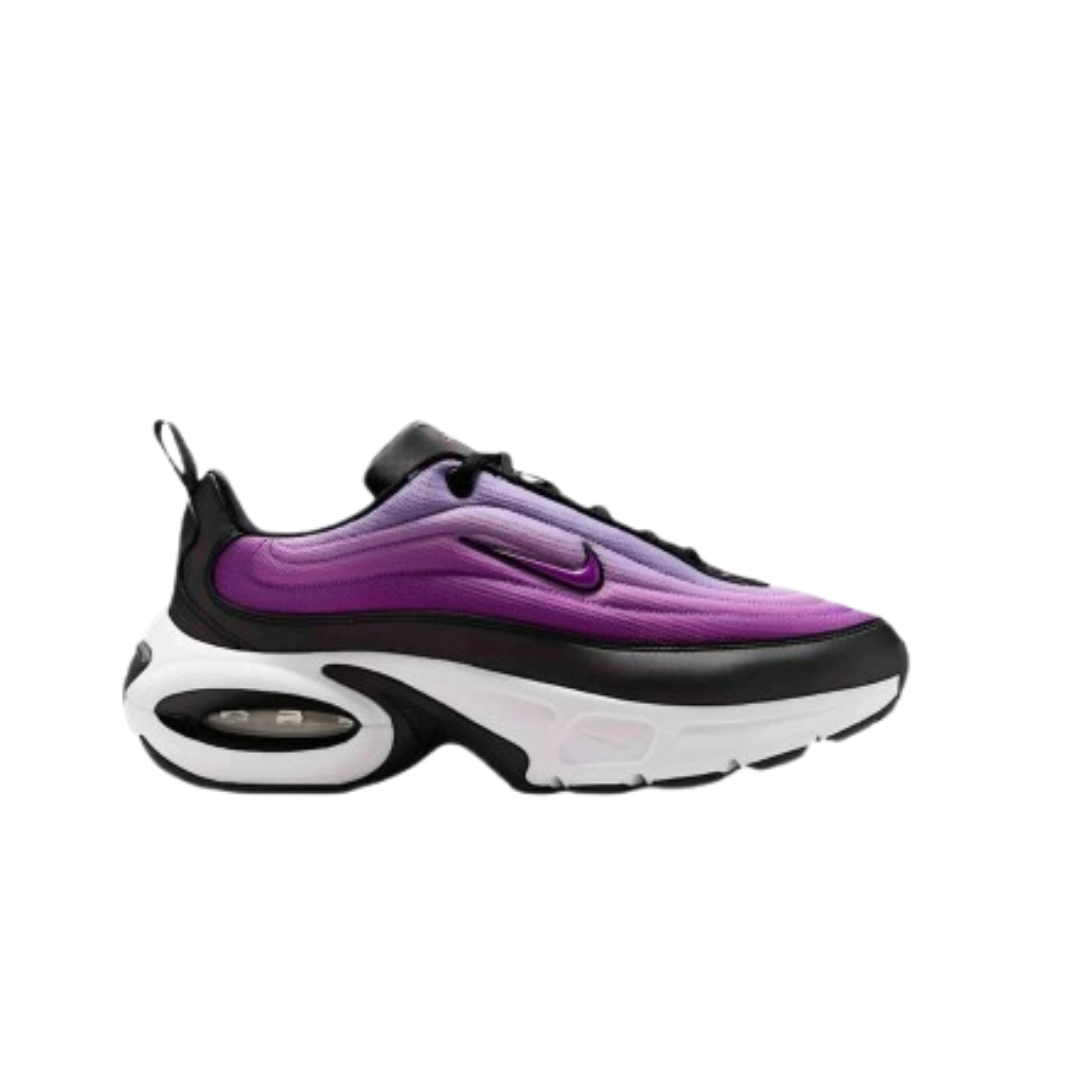 Nike Air Max Portal sneaker in black, hyper violet, and hydrangeas white