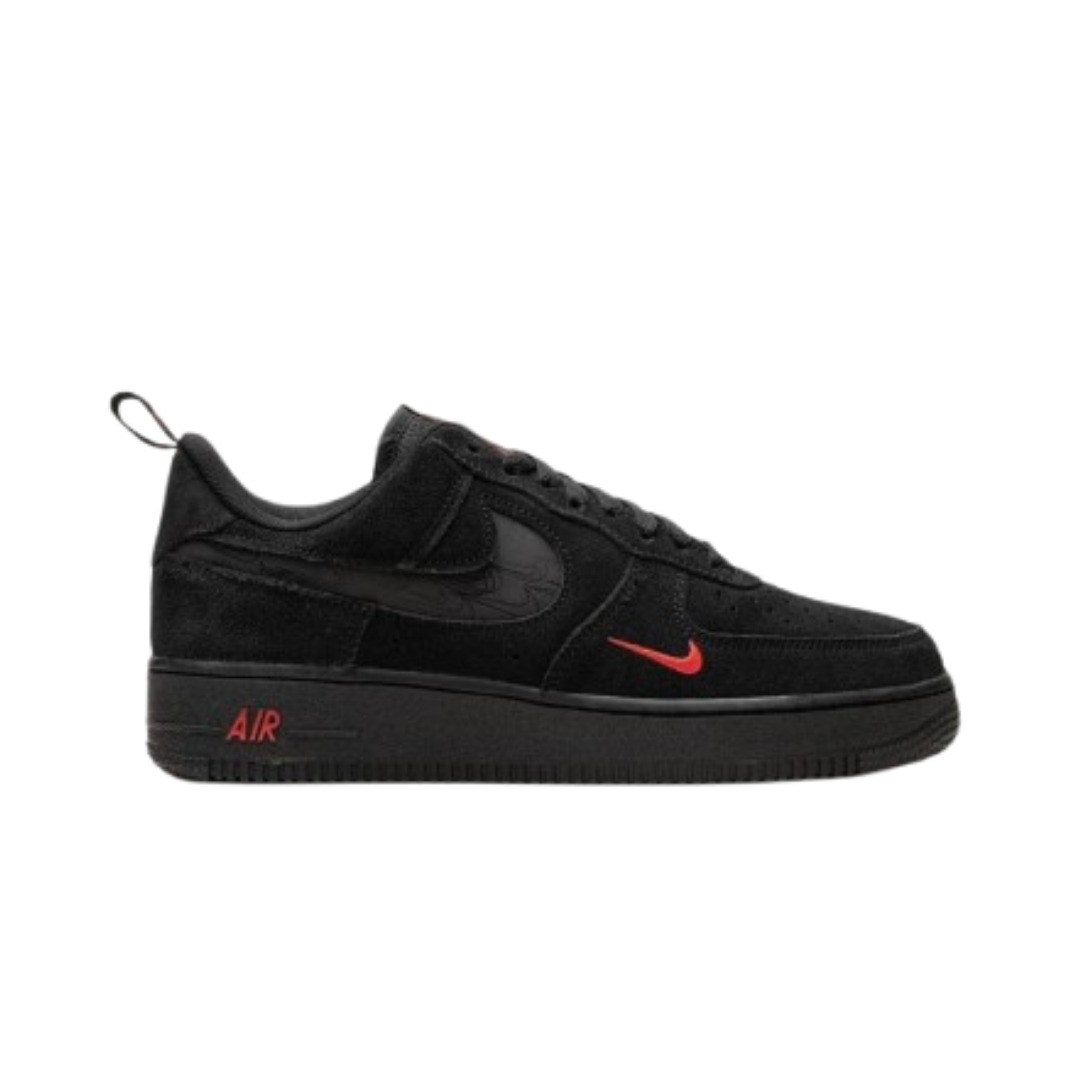 Nike Air Force 1 Low "Multi Swoosh Black/Crimson"