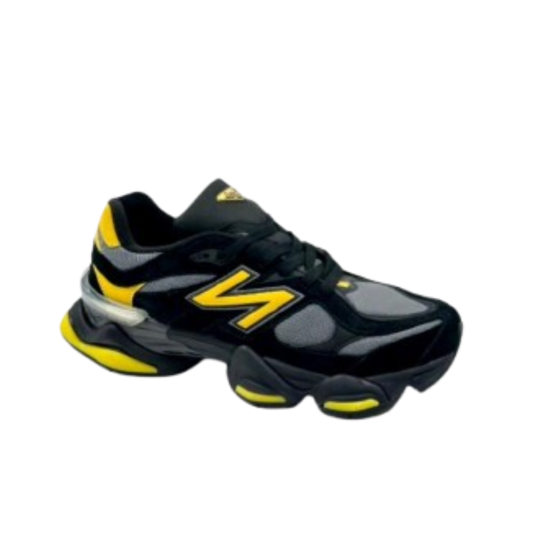 Kids New Balance 9060 Suede "Yellow Black"