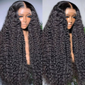 Long double drawn straight wig